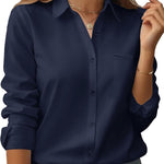 Zeagoo Womens Button Down Shirt Long Sleeve Blouse Business Work Tops Dressy Casual Floral Printed Outfits with Pocket