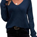 Zeagoo Women's Knitted Jumper Elegant Pullover (DE Only)