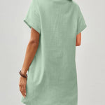 Zeagoo Women's Linen Dresses Knee-Length Casual Beach Dress (DE Only)