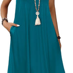 Zeagoo Women's Summer Dress Sleeveless Beach Dress (DE Only)