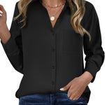 Zeagoo Womens Button Down Shirt Long Sleeve Blouse Business Work Tops Dressy Casual Floral Printed Outfits with Pocket