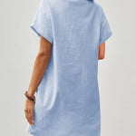 Zeagoo Women's Linen Dresses Knee-Length Casual Beach Dress (DE Only)