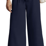 Zeagoo Women's Trousers Casual Wide Straight Cut Suit Trousers (DE Only)