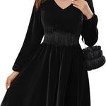 Zeagoo Women's Velvet Dress, Elegant Ball Dresses