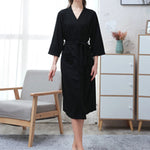 Comfortable Solid Bandage Thin Pajama Robe