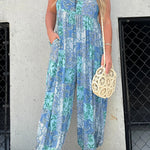 Cooper Patchwork Print Loose Jumpsuit