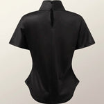 Short Sleeves Skinny Flower Print High Neck T-Shirts Tops