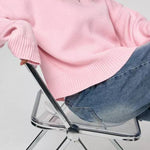 Loose-fitting casual long-sleeved top