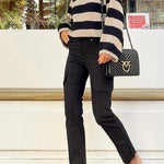 Black Zebra Stripe Sweater