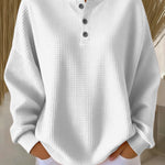 Stella | Cozy Waffle Knit Henley