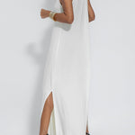 Elegant Is Eternal Knit Solid Color Sleeveless Slit Maxi Dress