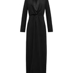 Long Sleeves Skinny Solid Color Deep V-Neck Maxi Dresses