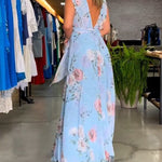 Venesa™ | Elegant Sleeveless V-neck Floral Print Dress