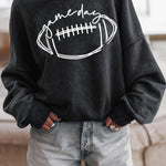 Washed Drop Shoulder Pullover Sweatshirt