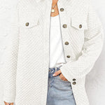 Lugogne Relaxed Lapel Oversized Long Sleeve Shirt