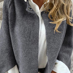Fashionable Loose Short Cashmere Jacket