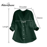 Linen Cotton Casual Loose Shirt-Buy 3 Free Shipping