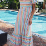 The Lucy Rainbow Stripe Dress