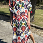 JAYA loose hem slit maxi dress