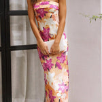 Letters of Mine Floral Off Shoulder Maxi Dress