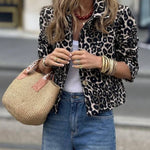 Marion Cropped Leopard Jacket