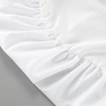 Loose Sleeveless Pleated Solid Color Split-Joint Spaghetti-Neck Midi Dresses