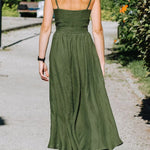 ATROVIRENS CASUAL LINEN SLIP DRESS