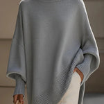 Margovil Crewneck Drop Shoulder Slouchy Pullover Sweater