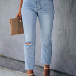 Margovil High Rise Distressed Ripped Skinny Jeans