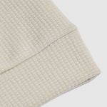 Men's Solid Color Textured Puff Grid Casual Crewneck Sweatshirt