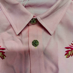 Men's American Retro Western Style Cotton Blend Embroidered Long Sleeve Shirt