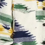 Men's Colorful Single Pocket Tie-Dye Fly Fluffy buttons Jacket