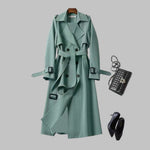 TIA��� - Elegant Knee-Length Loose Fit Coat