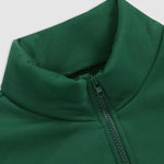 Men's "OSAKLAND" letter print quarter-zip stand collar sweatshirt