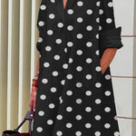 simple loose long sleeve shirt dress