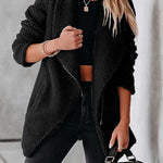 Fashion casual lambskin jacket with zipper pockets and grain velvet jacket