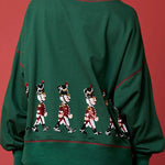 Christmas Soldier Sequined Long Sleeve Casual Sweatshirt