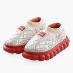 Warm Indoor Non-Slip Waterproof Soft Sole Padded Flat Shoes