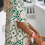 FLORAL PRINT VACATION MIDI DRESS