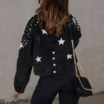 Bead Detail Denim Jacket