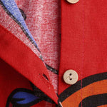 Long Sleeves Loose Buttoned Pockets Printed Lapel Maxi Dresses Shirt Dress