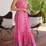 Raspberry Romance Print Avila Dress