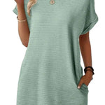 Women's Lightweight Summer T-shirt Dress with Pockets