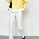 Chic on-trend Jacquard Sweater