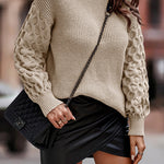Winter Crewneck Loose Chunky Knit Pullover Sweaters