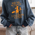 Washed Drop Shoulder Pullover Sweatshirt