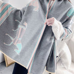 Original Warm Cartoon Print Shawl&Scarf