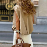 Fashionable Loose Sleeveless Pocket Casual Vest