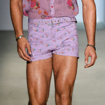 Men's Floral Print Straight Casual Shorts