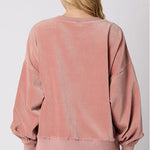 Christmas Pumpkin Cake Sequined Round Neck Loose Sweatshirt